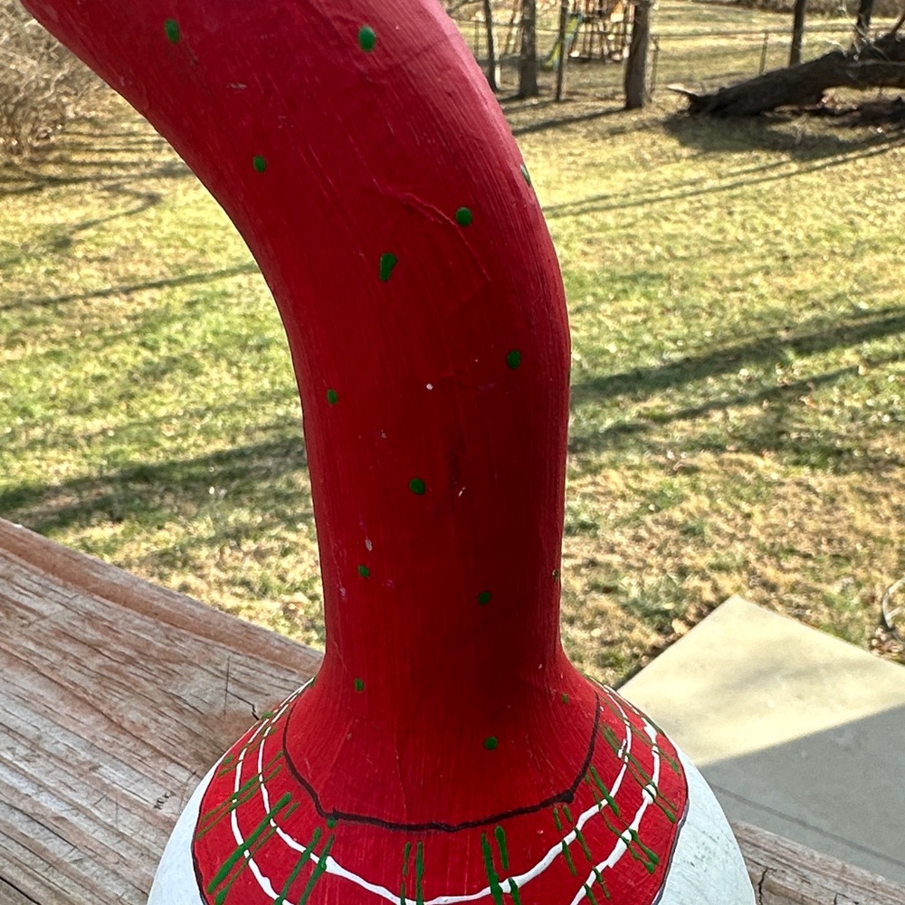 Festive Gnome Holiday Painted Gourde Set - Red and Green - Picture 4 of 7
